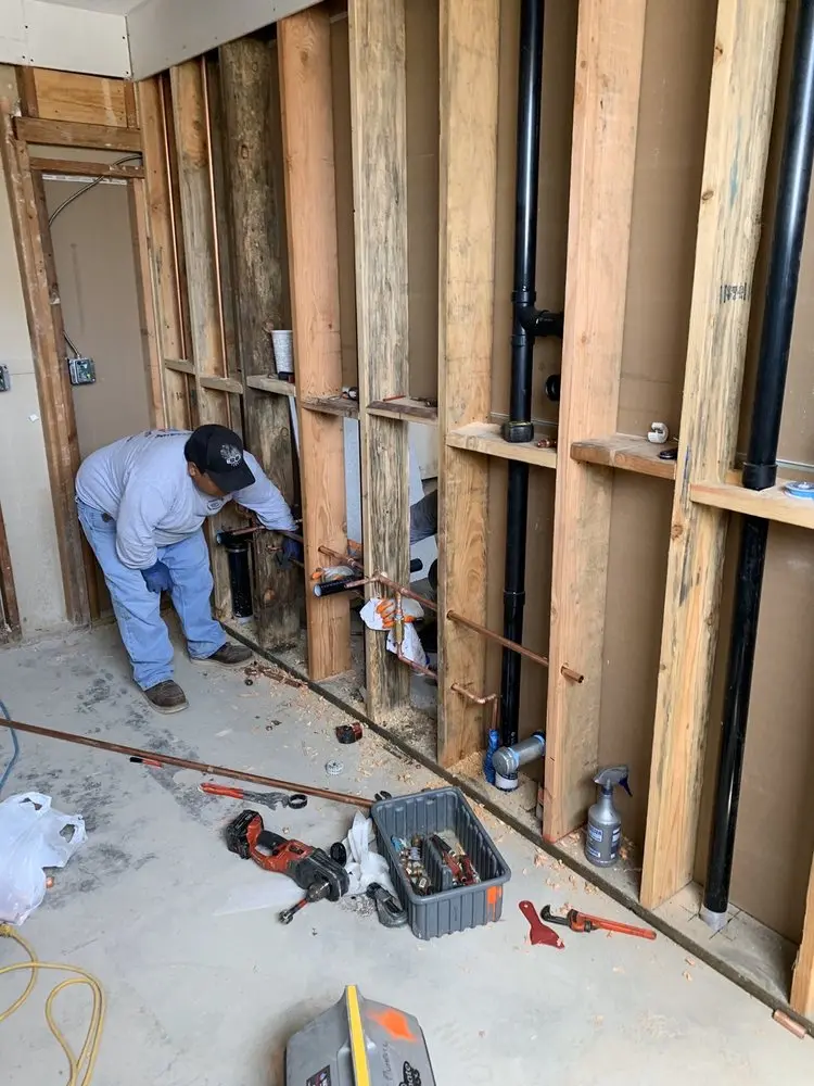 Commercial rough-in plumbing for Water Heater Replacement in Beacon Woods Village